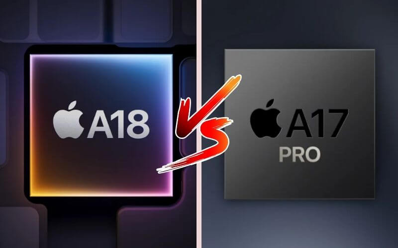 so sánh chip a18 và a17 pro về hiệu năng