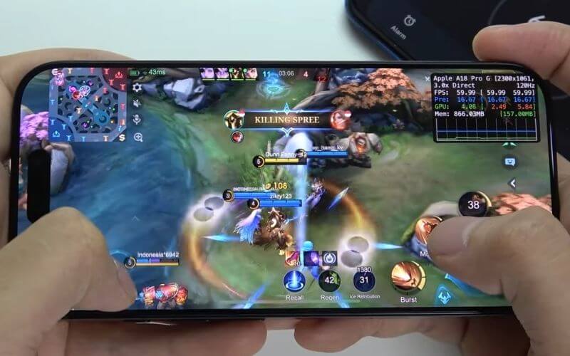 chơi game liên quân mượt mà với iphone 16 pro max