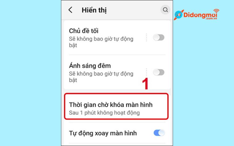 Cách cài đặt thời gian tắt màn hình Android MỚI NHẤT cực đơn giản