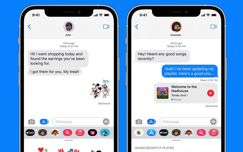 iMessage giúp người dùng gửi tin nhắn, hình ảnh miễn phí