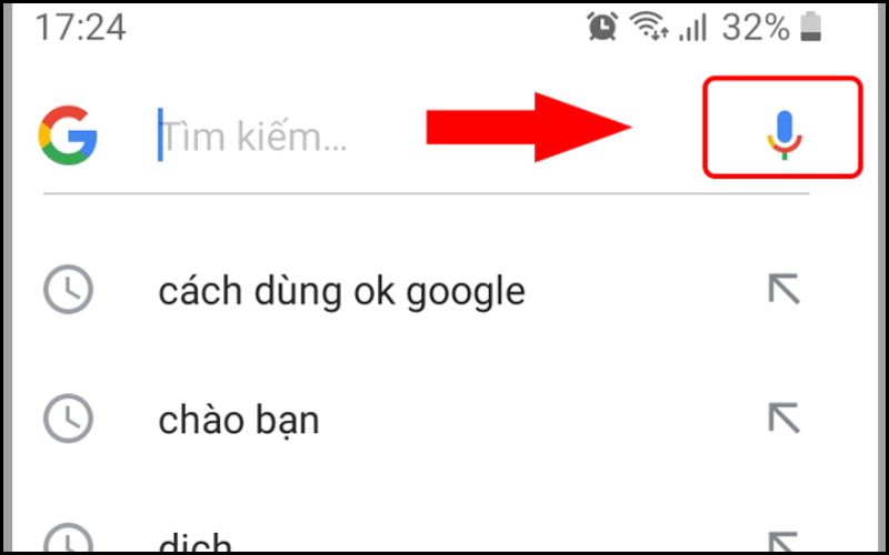 Cach su dung tinh nang tim kiem bang giong noi tren Android