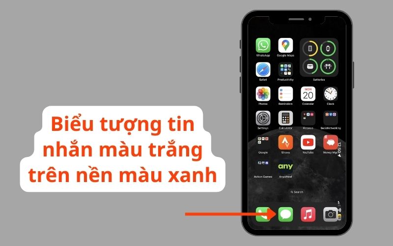 Mở ứng dụng Tin nhắn trên iPhone