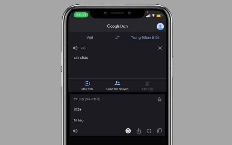 Google dịch hình hỗ trợ nhiều ngôn ngữ