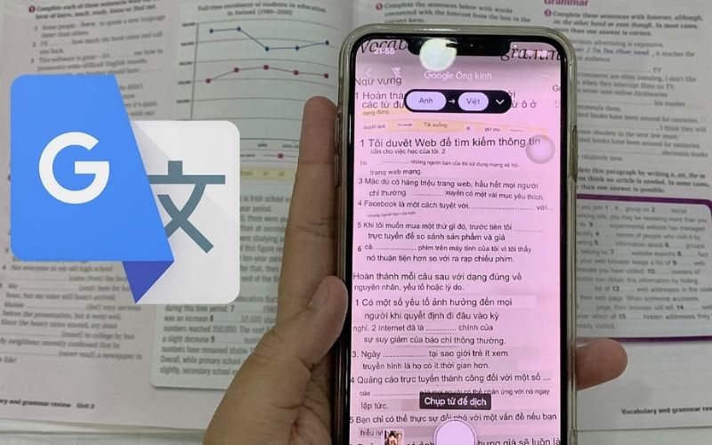 Sử dụng Google dịch hình ảnh dịch văn bản giấy