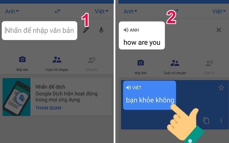 Nhập hoặc copy và paste nội dung cần dịch vào ô trống