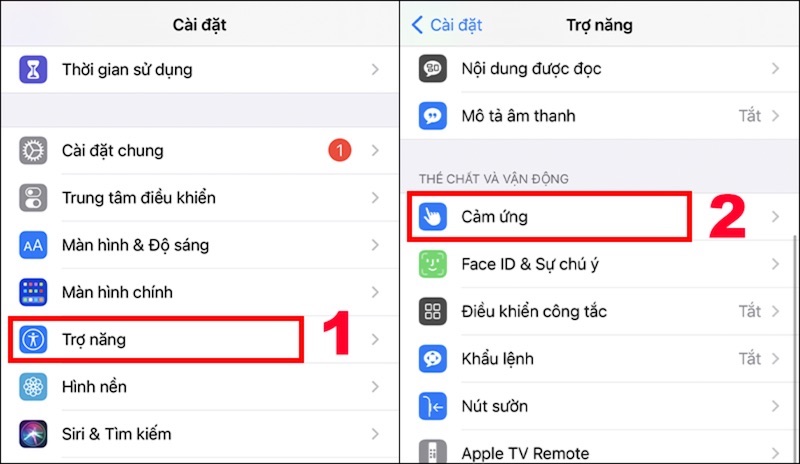 Cách bật nút Assistive Touch