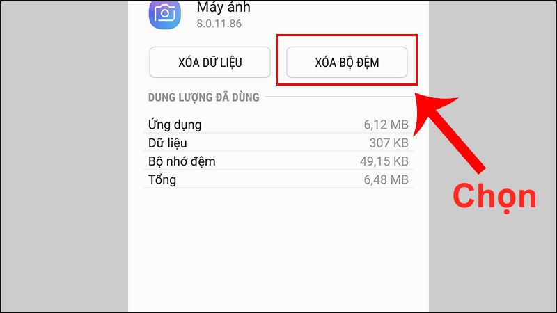 Xóa bộ nhớ đệm