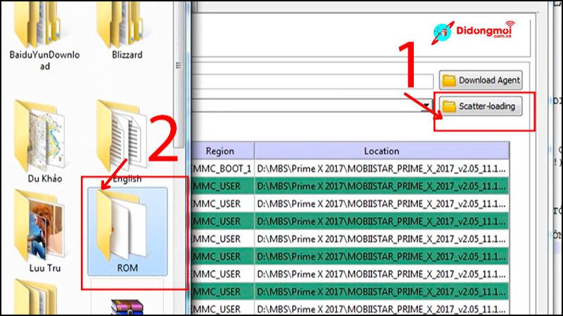 Chọn file ROM