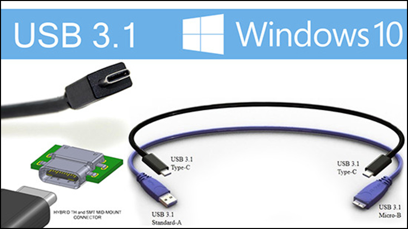 USB 3.1 truyền dữ liệu gấp đôi so với USB 3.0