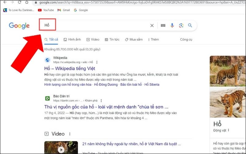 Đầu tiên, bạn cần phải vào Google 