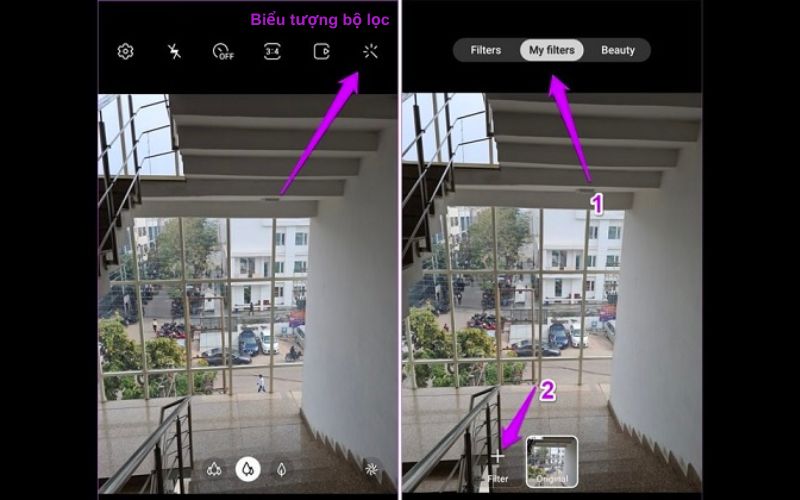 Tùy chỉnh bộ lọc máy ảnh