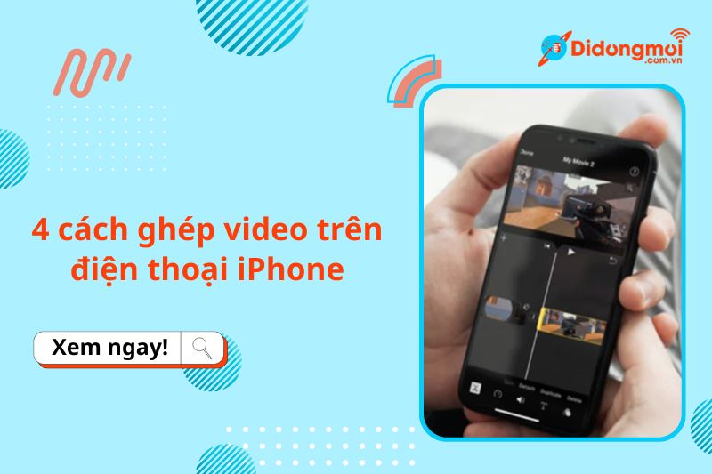ghep video tren iphone