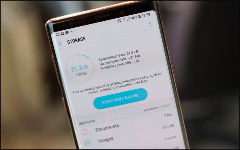 Sau một thời gian sử dụng, điện thoại Samsung có thể đối mặt với vấn đề dung lượng đầy
