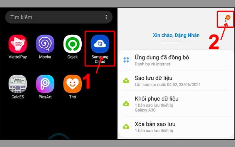 Chọn Samsung Cloud