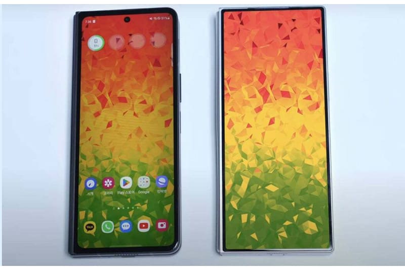 Video rò rỉ Samsung Galaxy Z Fold 6 bên cạnh Z Fold 5