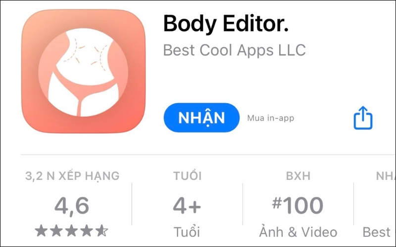 Body Editor là một trong những ứng dụng kéo dài chân khá ấn tượng