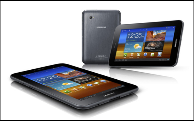 samsung galaxy tab 7.0 mang thiet ke hien dai voi canh vien cong va man hinh tft 7 inch