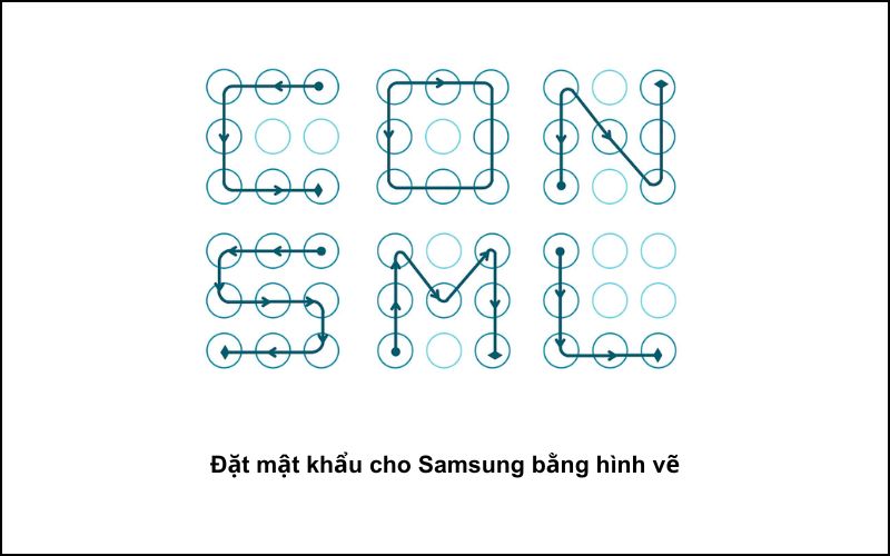 Đặt mật khẩu cho Samsung bằng hình vẽ