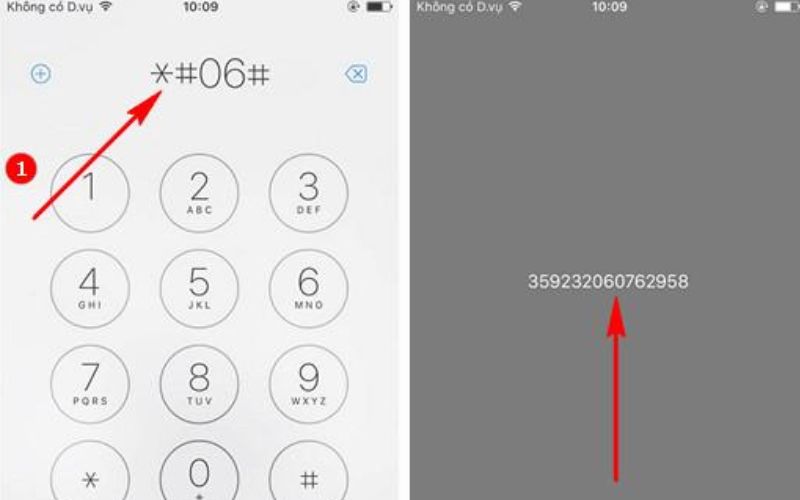 Check IMEI iPhone qua cú pháp *#06#