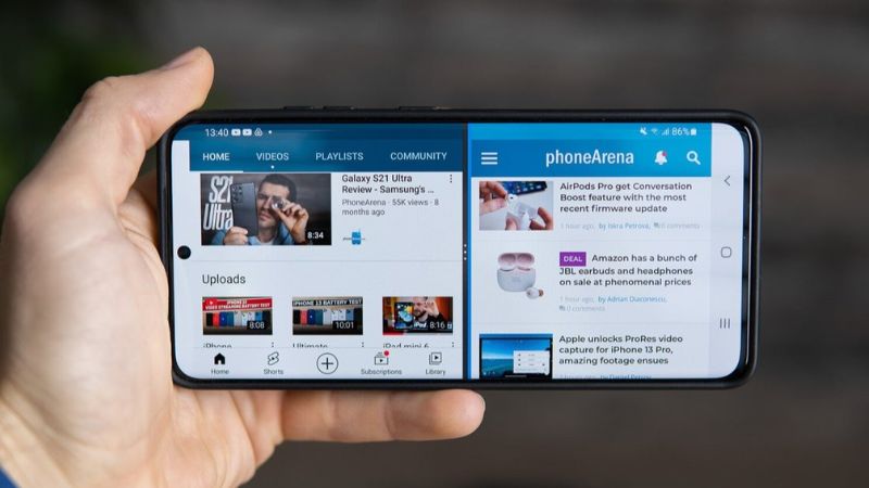 Tính năng chia đôi màn hình trên Samsung S23 Ultra mang lại nhiều lợi ích