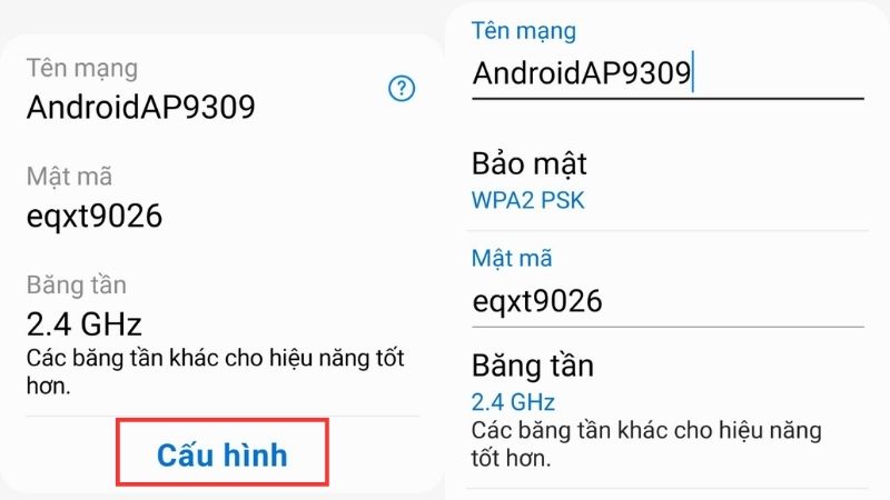 Cách tùy chỉnh Wifi khi chia sẻ