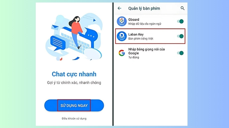 Mở ứng dụng lên > Chọn Sử dụng ngay