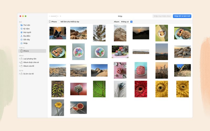 Sử dụng Macbook để tiến hành chuyển ảnh từ iPhone này sang iPhone khác