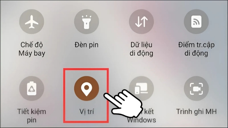 Thử tắt và bật lại GPS để khắc phục lỗi không định vị được