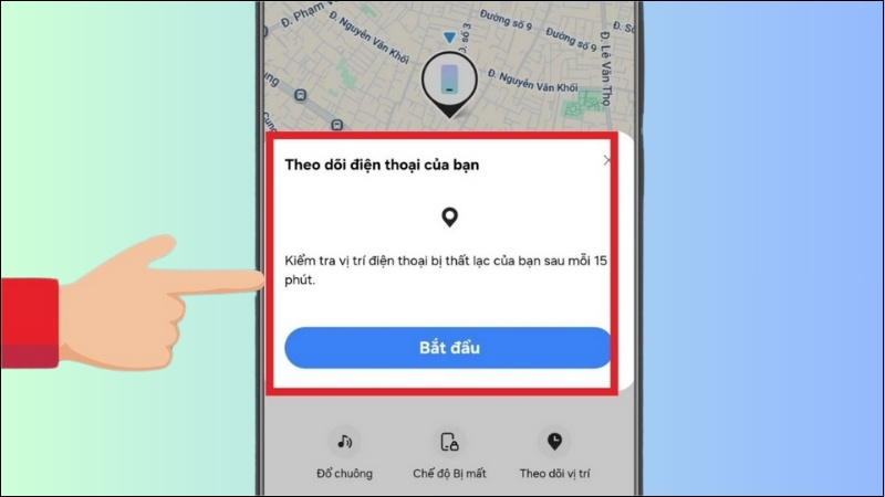 Xem vị trí thiết bị trên bản đồ