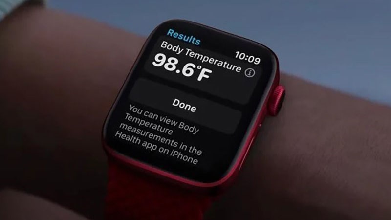 Tính năng cảm biến nhiệt độ trên Apple Watch cho phép bạn đo nhiệt độ cổ tay