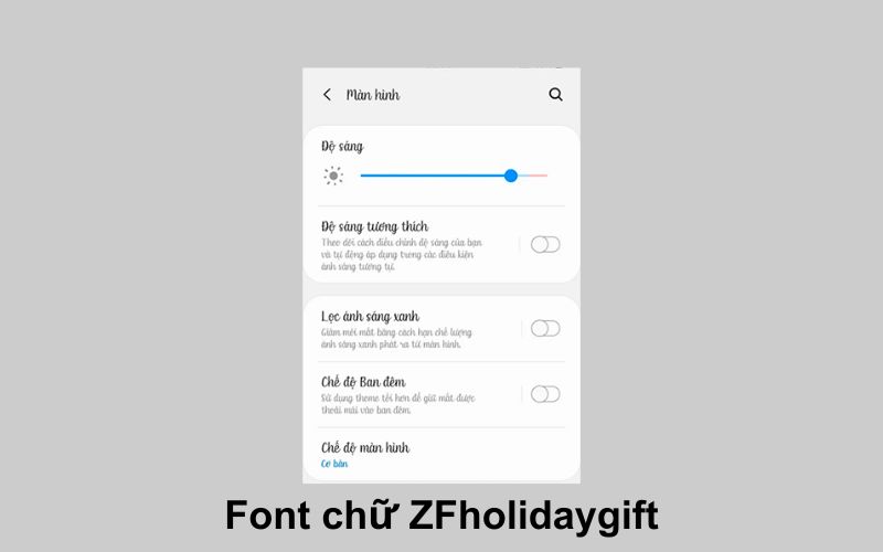 font chữ zfholidaygift