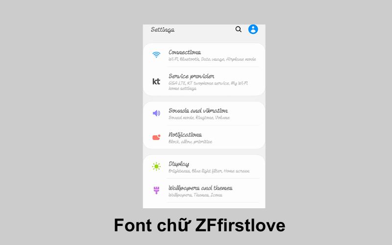 font chữ zffirstlove