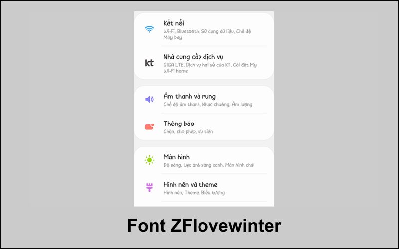 font chữ zflovewinter