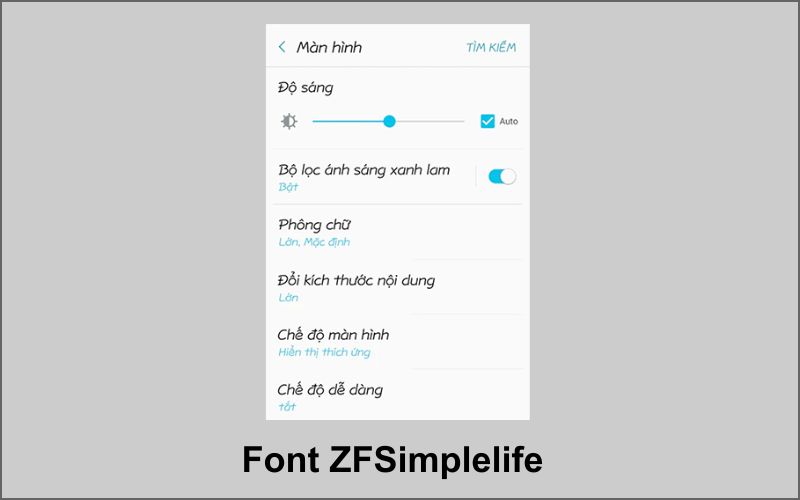 font chữ zfSimplelife