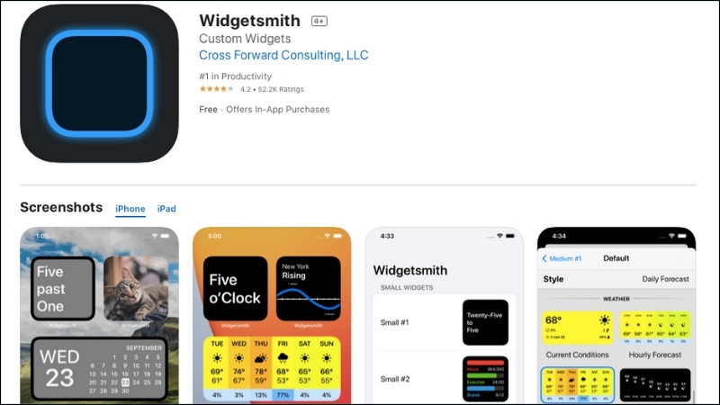 Widgetsmith cho phép bạn tự tạo Widget đồng hồ theo phong cách riêng