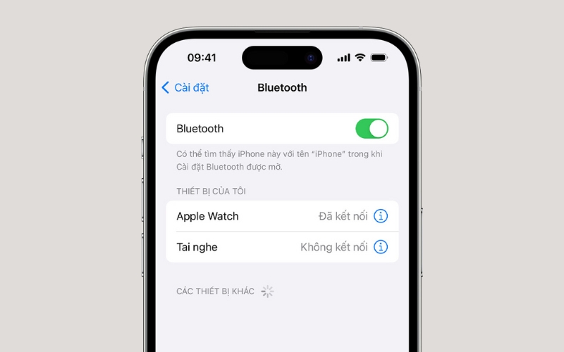 Bật Bluetooth trên iPhone