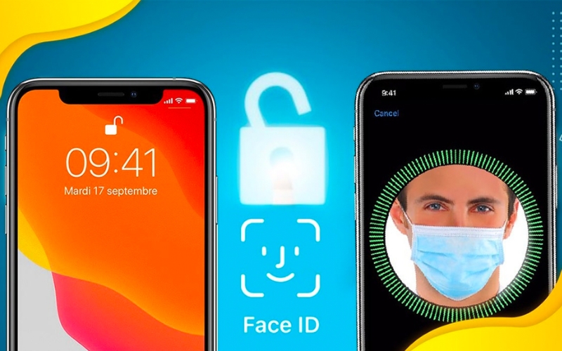 Màn hình sẽ tự động bị khóa và bạn cần mở khóa bằng Face ID