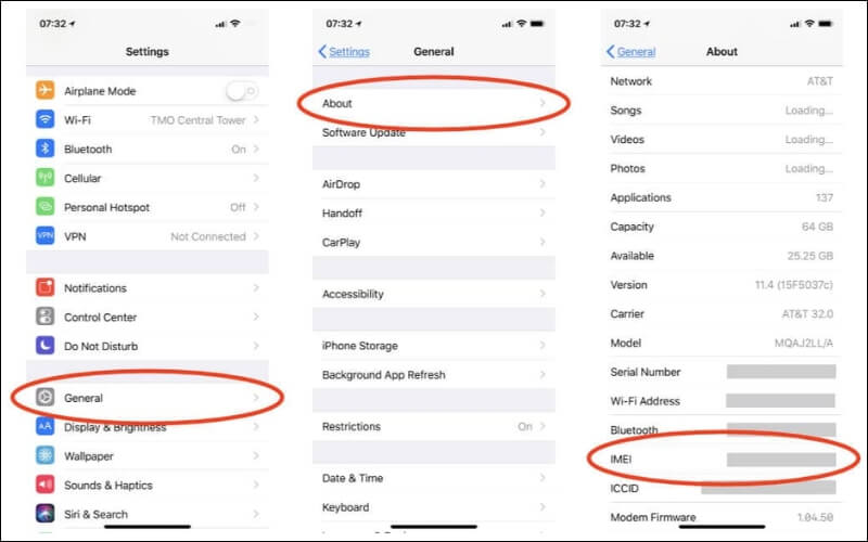 Cách kiểm tra IMEI trên iPhone