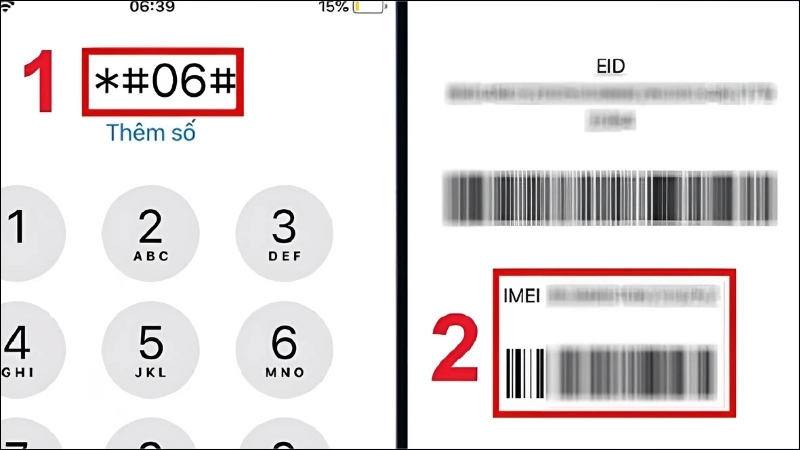 Số IMEI trên khay SIM phải trùng với số IMEI trong Cài đặt