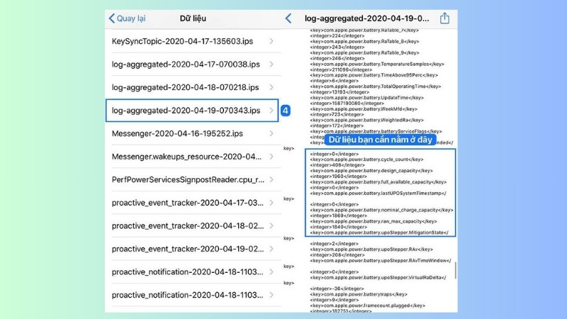 Kiểm tra thông qua Analytics Data