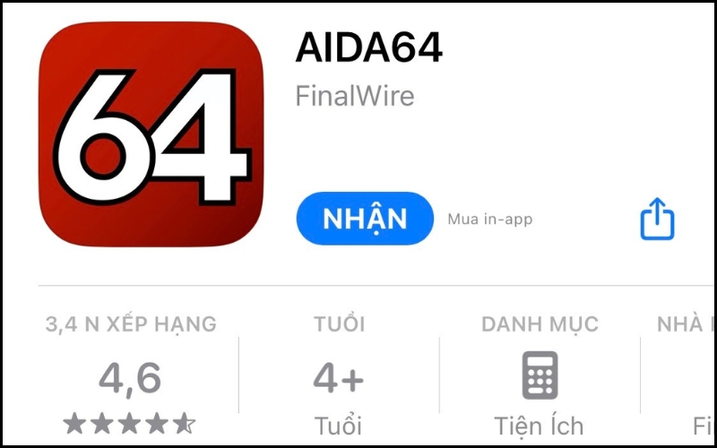 Ứng dụng AIDA64 kiểm tra mức sử dụng RAM, CPU