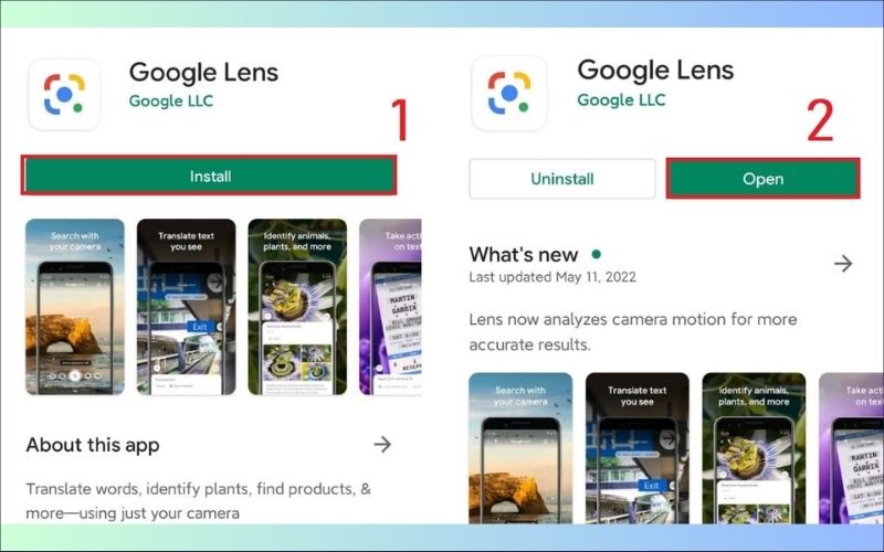 Tải ứng dụng Google Lens