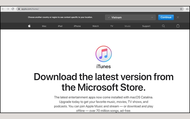 Tải và cài đặt iTunes