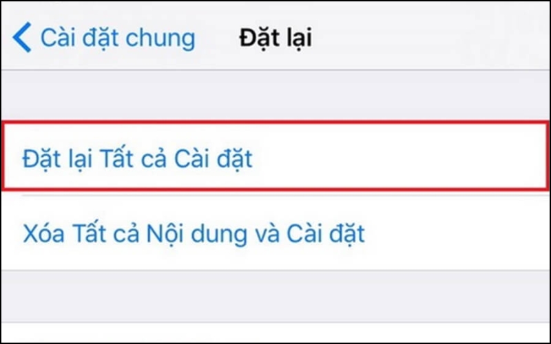 Chọn tùy chọn