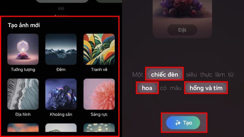Tạo hình nền AI độc đáo 