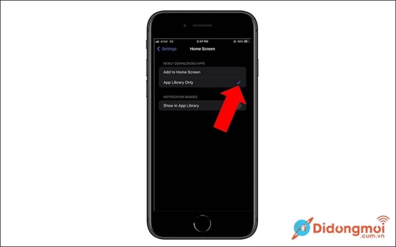 iPhone SE có thể tạo màn hình chính trống vô cùng đơn giản