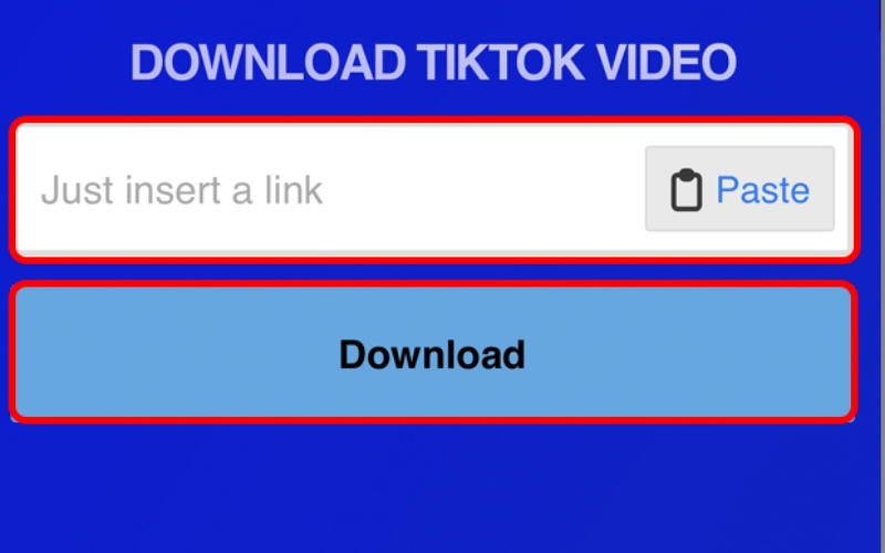 Truy cập web TikTok Downloader