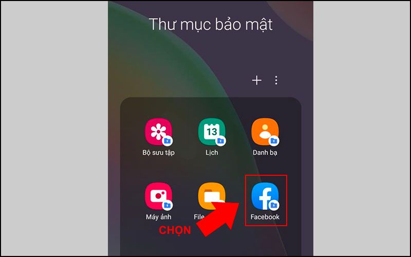 Việc thêm ứng dụng từ điện thoại vào Thư mục Bảo mật tương tự như tạo ra một bản sao mới,