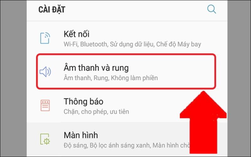 nhan vao am thanh va rung