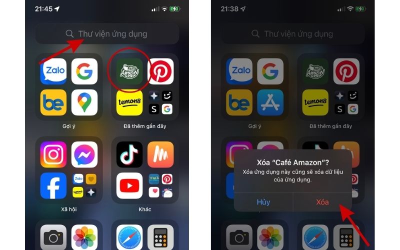 Thư viện ứng dụng sẽ tổng hợp app hiện có trong iPhone của bạn